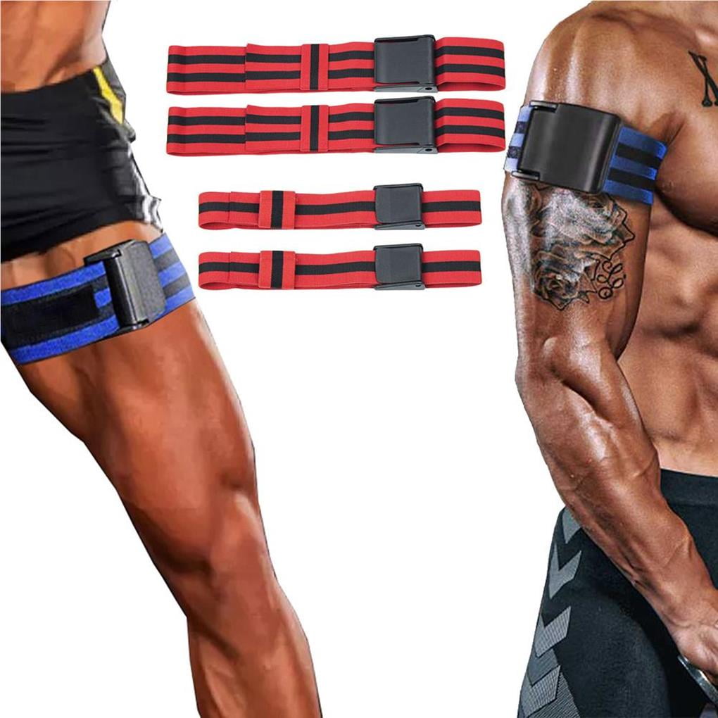 2 Pairs Blood Flow Restriction Bands BFR Occlusion Bodybuilding Exercising Wraps Arm Training