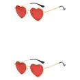 thumbnail image 1 of relayinert Eye-catching Heart Shaped With Non-Slide Silicone Nose Pads Any Occasion Lens Tac red 2Set, 1 of 6