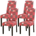 thumbnail image 1 of (Set of 6) Stretch Dining Chair Covers Xmas Christmas Party Banquet Seat Protector Decor, 1 of 7