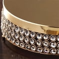 thumbnail image 2 of BalsaCircle 13.5" Gold Metal Beaded Cake Stand Cake Holder, 2 of 6