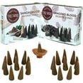 thumbnail image 6 of TRUMIRI Incense Cones - Combo Pack of 20 Cone Incense - 10 Dragons Blood + 10 Sandalwood - Insence Cones - Incense Cones Scented - Cone Incense Scents - Insense Cones - Incent Cone, 6 of 9