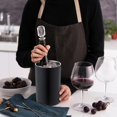 thumbnail image 5 of 6 Pack Wine Chiller Bucket Wine Bottles Cooler Bulk, Stainless Steel Double Wall Insulated Champagne Ice Bucket for Parties,Fits for 750 ml Bottles(Black), 5 of 14