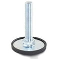 thumbnail image 2 of J.W. Winco Leveling Foot W/Plastic Cap, 3/8-16 x 3.93" Stud, 2.36" Base Dia, 4.45"H, 2250 Lbs. Cap, 2 of 2