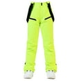 thumbnail image 5 of Delayuji Womens Thermal Underwear Insulated Bib Overalls Solid Color Suspenders Trousers Thermal Underwear for Women Green M, 5 of 8