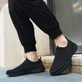 thumbnail image 5 of Men's Slip On Walking Shoes Lightweight Casual Knit Loafer Sneakers Comfortable Mesh Work Shoes Athletic Walking Shoes for Men Breathable, 5 of 5
