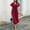 Wine, variant on Women's Summer Pleated Maxi Dress Wrap V Neck Ruffle Cap Sleeves Long Flowy Chiffon Dress With Belt Young Woman Dresses Womens Work Dress Casual Wrap Dresses for Women with Sleeves Knee Length Dress