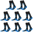 thumbnail image 1 of 8uds. Calcetines Invierno Cálido Esquí Grueso Medias al aire libre (Niños) Azul Negro 2pcs, 1 of 2