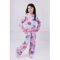 thumbnail image 2 of Disney Lilo & Stitch Angel Fleece Pullover Crossover Sweatshirt and Pants Outfit Set Toddler to Big Kid, 2 of 5