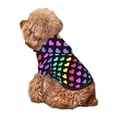 thumbnail image 5 of Honeii Rainbow Hearts Print Small Dog Hoodies Pet Hooded Sweatshirts Fall Winter Puppy Cat Sweaters Warm Clothes for Small Dogs Outfits Costume-XX-Large, 5 of 7