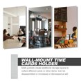 thumbnail image 2 of Wall-Mount Time Cards Holder Time Cards Rack for Office Warehouse Retractable Time Cards Holder, 2 of 8