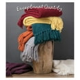 thumbnail image 5 of Chen xin Premium Textured Knit Throw Blanket with Tassels - Soft, Cozy Blanket for Couch, Bed, Living Room - 50" x 65” - Holiday, 5 of 8