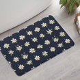 thumbnail image 2 of Pioneer Flower Floral Print Pattern Bathroom Rugs Mat, Non Slip Microfiber Bathroom Rug with Rubber Backing, Soft Mats for Bathroom Floor Tub Shower, 17"x27", 2 of 5