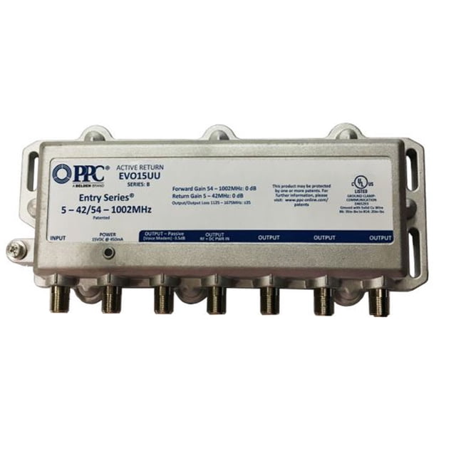 Amplificador de cable PPC Belden 5-PORT EVO1-5-U con adaptador de corriente