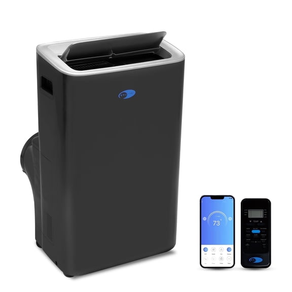 Whynter Nex Inverter Portable Air Conditioner Dual Hose Cooling, 500 Sq Ft Efficiency 12000 Btu (10000 Btu Sacc) Arc-1280MX