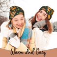 thumbnail image 4 of Lsque Autumn Harvest Pumpkin Basket Pattern Knitted Beanie, Unisex Winter Hat, Knit Hat Winter Beanies Thick Fisherman Beanies Cuffed Plain Skull Caps, 4 of 6