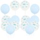 thumbnail image 4 of 100 piezas impresas globos de látex cielo nubes patrón globos fiesta de cumpleaños adornos boda banquete decoración (blanco azul 50 cada uno), 4 of 5