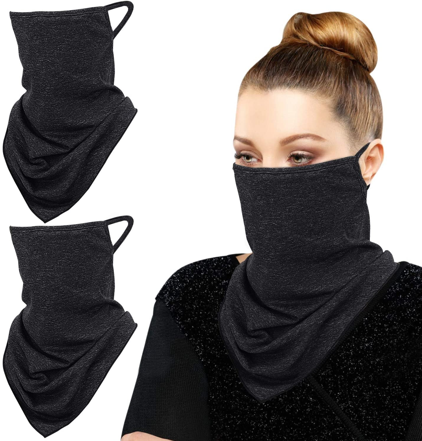 Outdoor Cycling Soft Breathable Neck Gaiter Face Cover Scarf with Filter GIL 