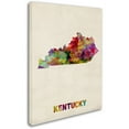 thumbnail image 2 of Trademark Fine Art "Kentucky Map" Canvas Wall Art by Michael Tompsett, 2 of 3