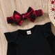 thumbnail image 2 of Conjunto de trajes navideños de Aalizzwell para bebés prematuros a cuadros para niñas, 2 of 6