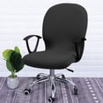 thumbnail image 2 of Stretch Office Computer Chair Seat Covers, Removable Washable Anti-dust Desk Chair Seat Cushion Protectors for Computer Chair /Desk Chair/Boss Chair /Rotating Chair / Executive Chair, 2 of 8