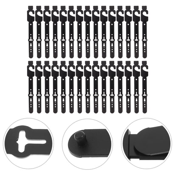 HEATSHAKING Sturdy Black Pe Belt Hangers for Closet - Space-Saving, Easy Install