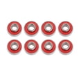 thumbnail image 1 of 8 Pcs ABEC 11 Longboard Roulement à Billes 8x22x7 Double Blindage Planche à Roulettes Trottinette Rouge, 1 of 8
