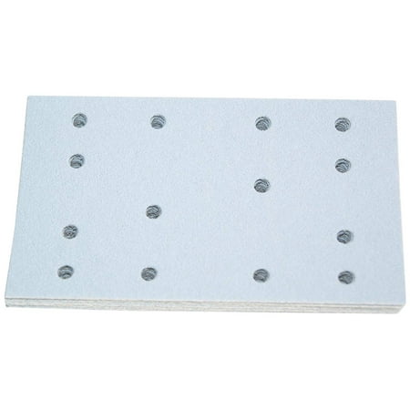 497128 P80 Grit, Granat Abrasives, Pack of 10, Rectangular shape and narrow profile enable sanding on edges and frames By