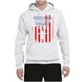 thumbnail image 2 of Wild Bobby, American by Birth Christian by The Grace of GOD Inspirational/Christian Unisex Graphic Hoodie Sweatshirt, White, Medium, 2 of 6