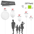 thumbnail image 2 of Globos PartyWoo White-Y13, color blanco mate, 127 unidades, para guirnalda, 2 of 6