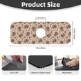 thumbnail image 2 of Fuzoiu Cute Autumn Turkey Print Kitchen Faucet Suction Pad, Sink Splash Guard Faucet Mat, Faucet Handle Drip Catcher Tray Drying Mat For Bathroom Kitchen Bathroom Countertop, 2 of 7