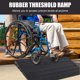 thumbnail image 2 of Yeshouse Rampas de goma para bordillos - Capacidad de carga de 2500 lbs. Rampas de entrada con canales de protección de cables y superficie antideslizante para coches, furgonetas y sillas de ruedas, 2 of 5