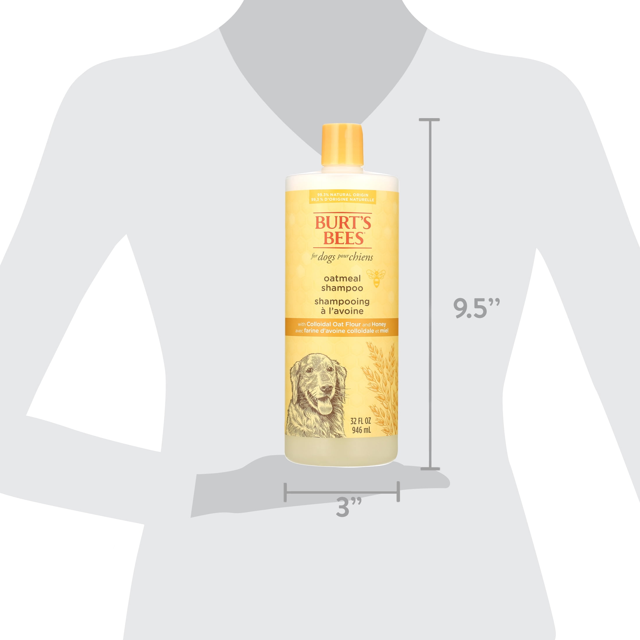 Burt's Bees Natural Oatmeal Shampoo with Colloidal Oat Flour & Honey, Sulfate & Paraben Free, 32 oz