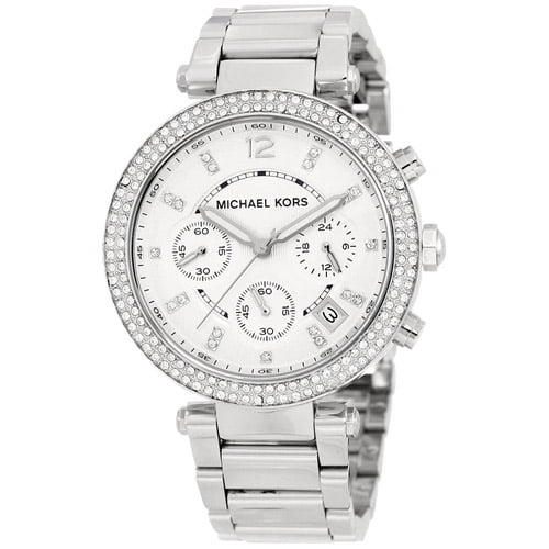 michael kors watch womens silver