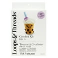 thumbnail image 2 of Intermediate Boba Tea Amigurumi Crochet Kit by Loops & Threads - Crochet Starter Kit Includes Instructions and Materials - 1 Pack, 2 of 4