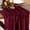 Burgundy, variant on XC Navy Blue Velvet Valentine's Day Table Runner Cloth Decor 20 x 120 Inches Fabric Luxurious Thanksgiving Wedding Runner for New Year Bridal Shower