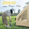 thumbnail image 4 of Outsunny Inflatable Camping Tent with Hand Pump, Easy Setup, 4 Season Blow Up Tent, with Mesh Windows and Doors, 4 of 10