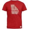 thumbnail image 1 of Georgia Bulldogs - Distressed State Vintage Adult Soft T-Shirt, 1 of 1