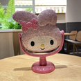 thumbnail image 1 of Sanrio-Espejo de maquillaje My Melody hecho a mano, espejo de tocador ostentoso con diamantes de imitación, Espejos decorativos pequeños portátiles, Decoración de mesa, regalos, 1 of 4
