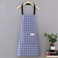 thumbnail image 5 of Ke1Clo Blue Canvas Apron, Summer Breathable Apron, Adult Fashion, All Weather Use, for Cooking Cleaning or Outdoor Activities, 5 of 6