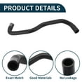 thumbnail image 4 of Unique Bargains Radiator Hose Heater Hose Radiator Outlet Hose Pipe for Porsche Macan 2017-2018 No.95B121056 Rubber Coolant Pipe Black 1 Pc, 4 of 6