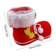 thumbnail image 3 of Botas rojas de Papá Noel con pompón blanco, botas de caramelo navideñas, regalo para rellenar dulces, mini muñecas flocadas, zapatos, portalápices, bolsa, decoración colgante para árbol de Navidad., 3 of 6