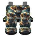 thumbnail image 7 of Pzuqiu Highland Cow in Forest Car Seat Covers Set Breathable Front and Rear Split Bench Seat Covers Full Surround Automotive Vehicle Cushion Cover for Cars Truck Vans Universal Fit Set, 7 of 7