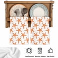 thumbnail image 6 of Orange Beach Starfish Kitchen Towels Set of 4, Summer Ocean Nautical Coastal Soft Microfiber Dish Towels, Absorbent Quick-Dry Washable Dishcloths for Kitchen Cleaning, Drying Dishes, 18x28 Inches, 6 of 9