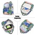 thumbnail image 5 of FORMRS Mini Backpack Purse for Women Travel Daypack Casual Shoulder Bag, Green Seaside, 5 of 7