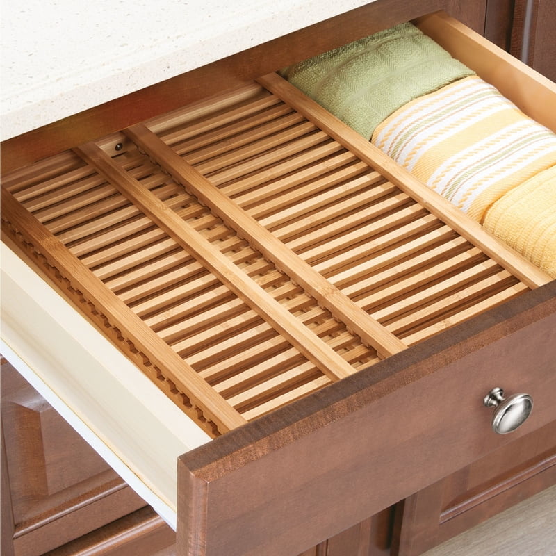 iDesign, Formbu Collapsible Drying Dish Rack, Natural Bamboo