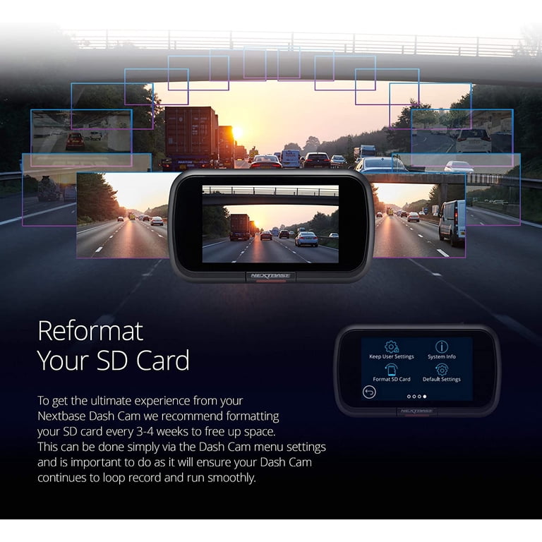 Nextbase 32GB U3 MicroSD Card with Go Pack Dash Cam Carrying Case