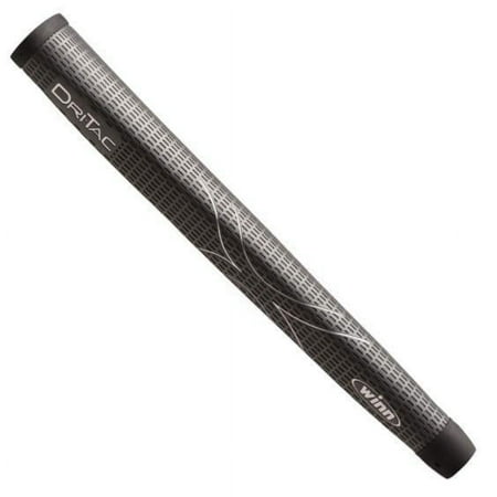 UPC: 0018136015263 | Winn Dri-Tac Midsize Pistol Putter Grip Dark Gray / Red
