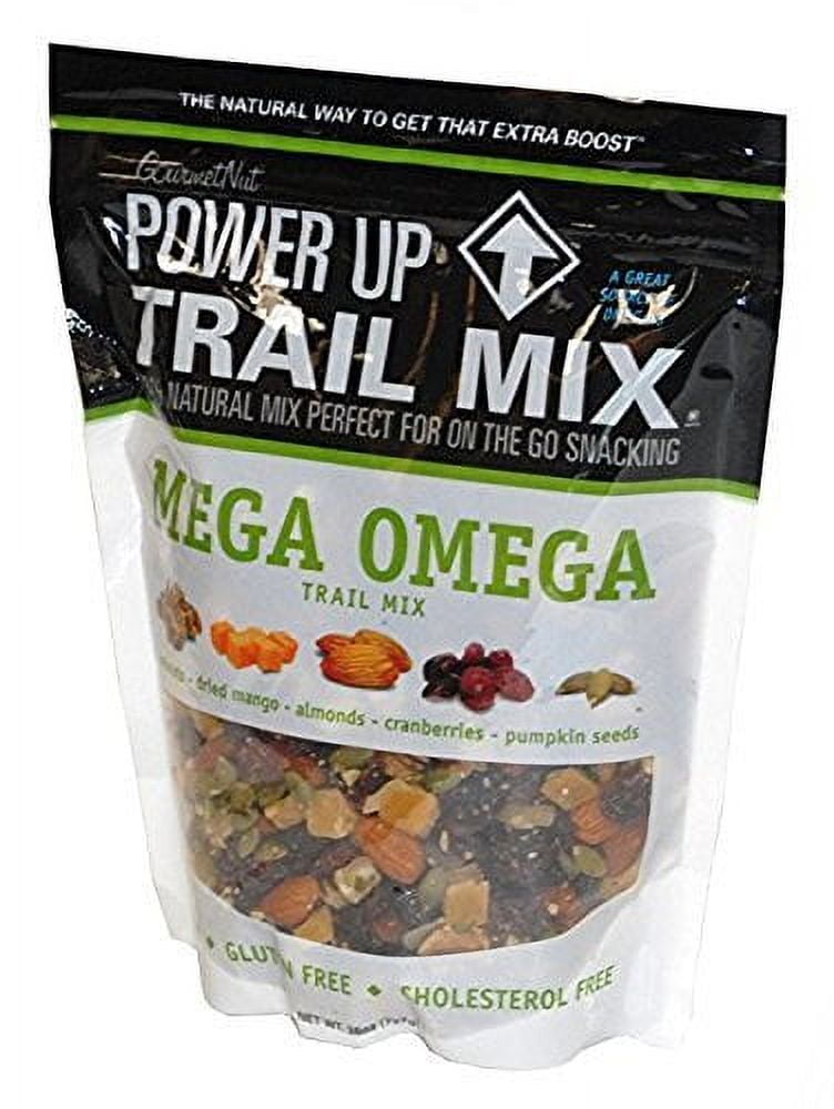 Gourmet Nut Power Up Trail Mix 26oz Each 2 PACK Mega Omega Trail