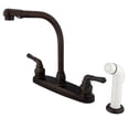 thumbnail image 6 of Kingston Brass GKB751SP  GKB751SP Water Saving Magellan Centerset Kitchen Faucet with Matching Side Sprayer, Chrome, 6 of 7