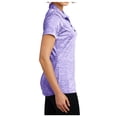 thumbnail image 3 of Yellow Rooster Women's PosiCharge Electric Heather Polo Purple Electric XS, 3 of 5